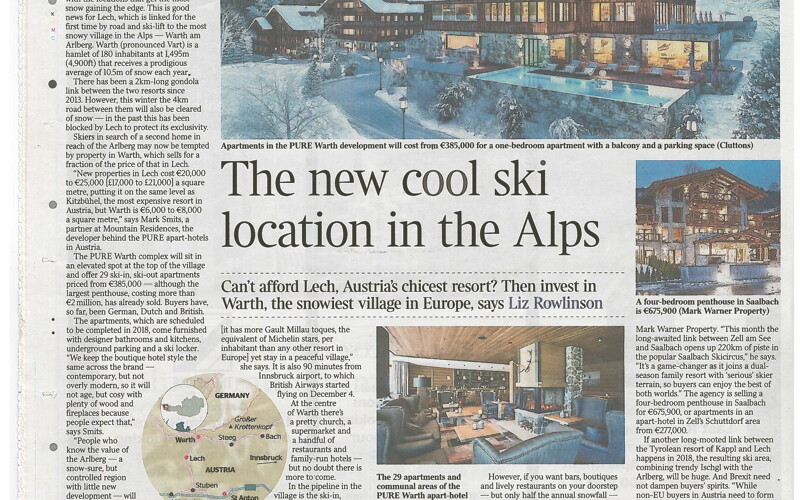 The Times  - The New Cool Ski Location in The Alps